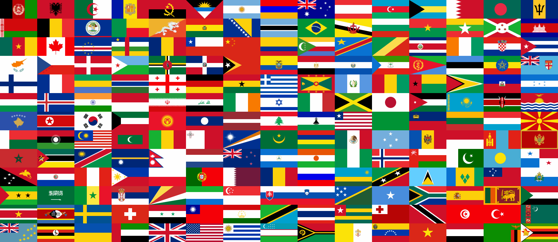 International flags