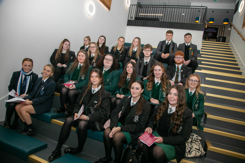 Students enjoying the new library as part of St Mary’s Open Day