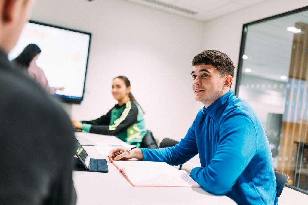 Students engage in supportive learning in our group meeting spaces