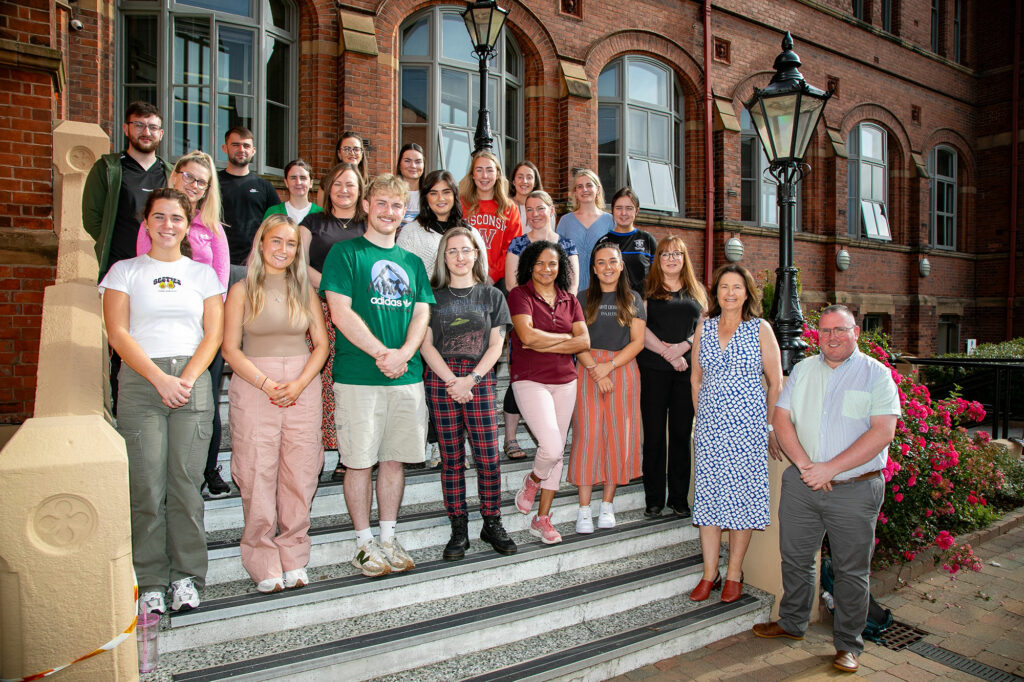 TICO students and lecturers on the steps of St Marys