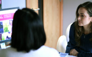 BA student liaising with Careers Officer