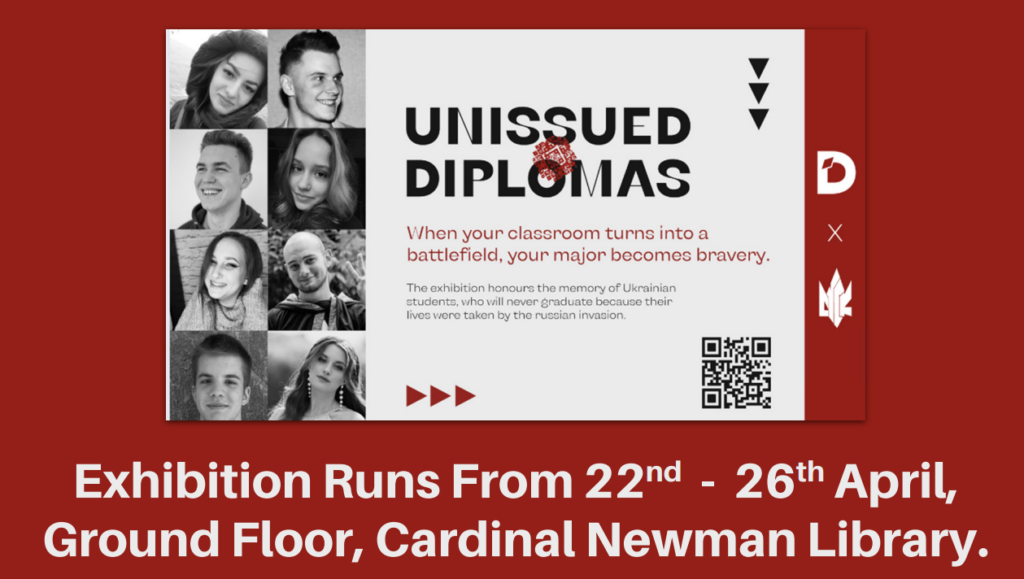 launch of the Unissued Diplomas Exhibition.
