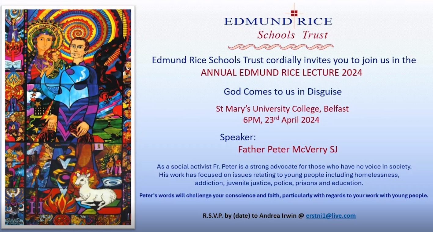 Annual Edmund Rice Lecture by Fr. Peter McVerry - St Mary's University ...