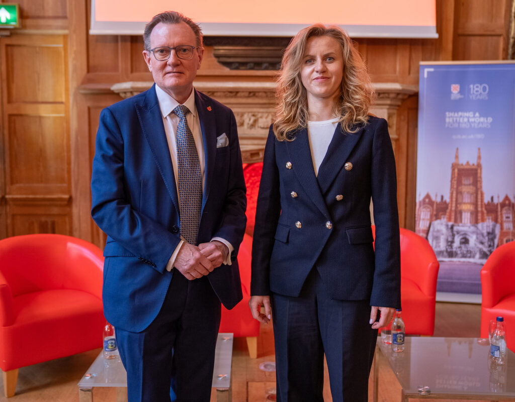 Sir Richard Greer and Olga Budnyk