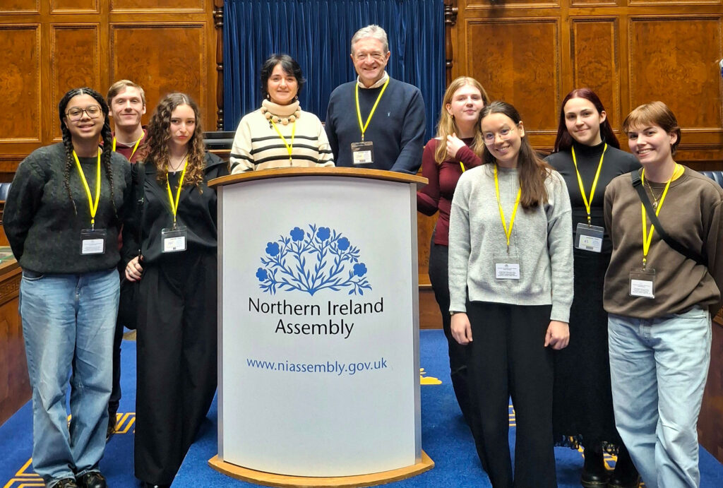 St Mary’s international students tour Stormont